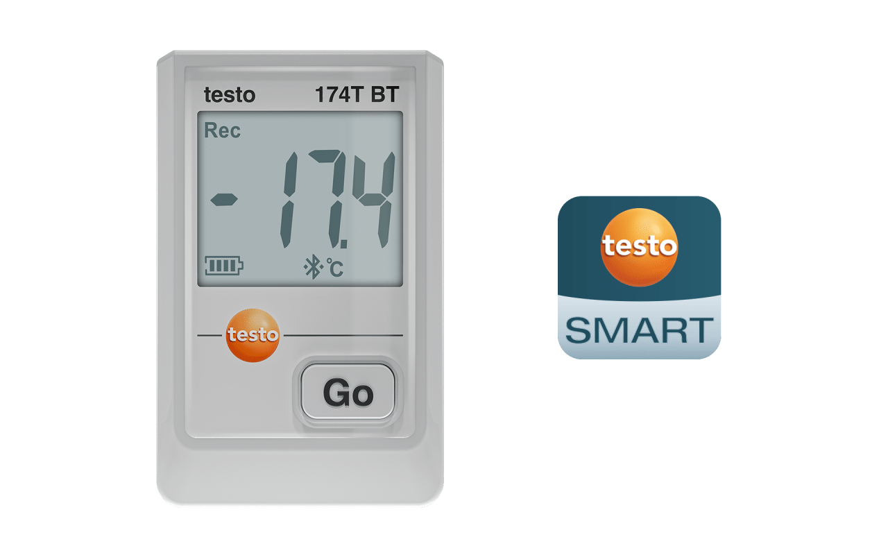 testo 174 T BT - 支持蓝牙®和 App 连接的迷你型温度数据记录
