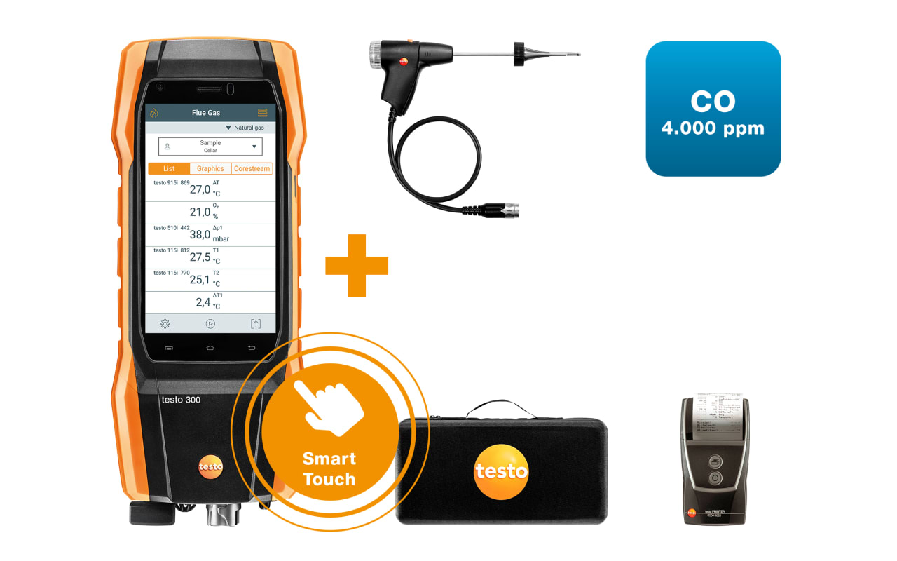 testo 300 - 烟气分析仪通用型基础款套装2