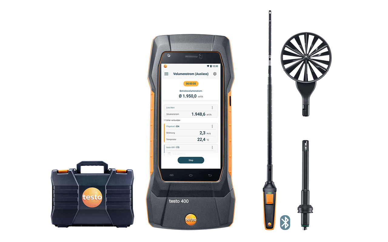 testo 400 - 空调通风系统测量套装1（含三功能热线风速探头）