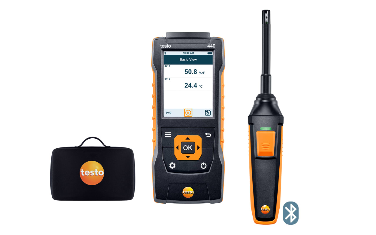 testo 440 温湿度蓝牙连接套装