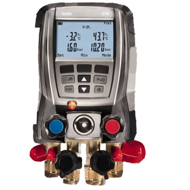 德国德图TESTO 专业级电子冷媒表组 testo 570-2套装 - 订货号 