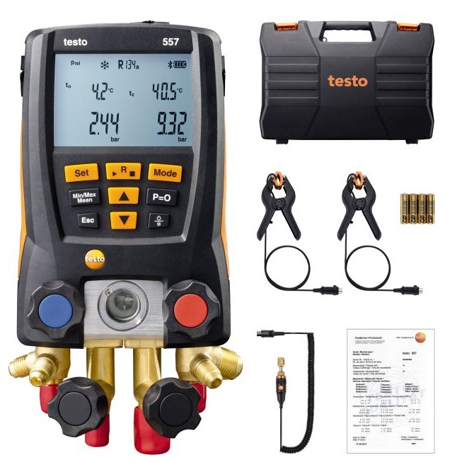 德国德图TESTO  智能专业级电子冷媒表组 testo 557 套装 - 订货
