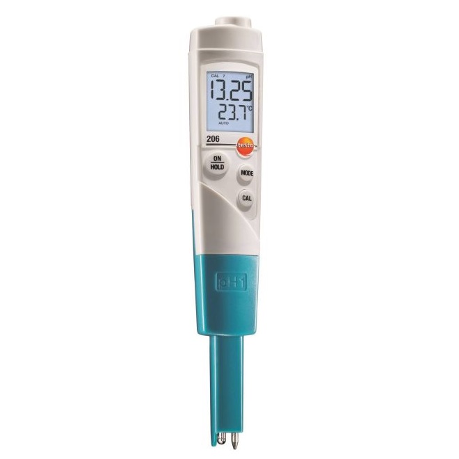 德国德图TESTO pH酸碱度/温度测量仪，适用于液体 testo 206-pH